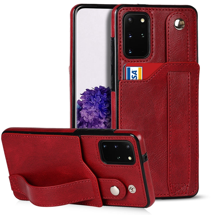 Crazy Horse Texture TPU antiurto + custodia in pelle PU con slot per schede e supporto per cinturino da polso, For Samsung Galaxy S21 FE, For Samsung Galaxy S20, For Samsung Galaxy S20+