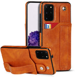 Crazy Horse Texture TPU antiurto + custodia in pelle PU con slot per schede e supporto per cinturino da polso, For Samsung Galaxy S21 FE, For Samsung Galaxy S20, For Samsung Galaxy S20+
