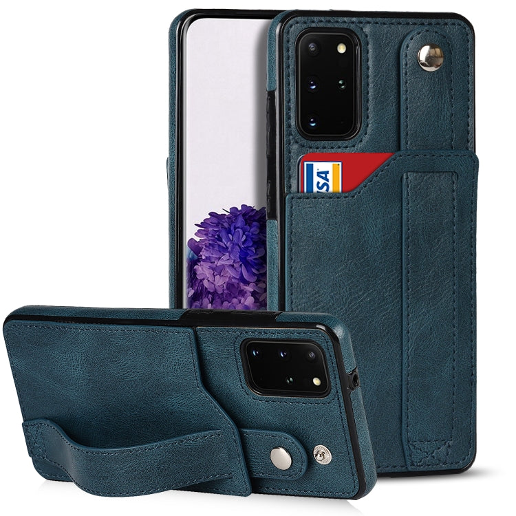 Crazy Horse Texture TPU antiurto + custodia in pelle PU con slot per schede e supporto per cinturino da polso, For Samsung Galaxy S21 FE, For Samsung Galaxy S20, For Samsung Galaxy S20+