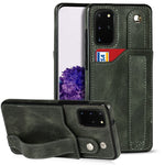 Crazy Horse Texture TPU antiurto + custodia in pelle PU con slot per schede e supporto per cinturino da polso, For Samsung Galaxy S21 FE, For Samsung Galaxy S20, For Samsung Galaxy S20+