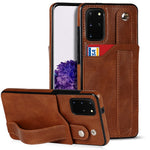 Crazy Horse Texture TPU antiurto + custodia in pelle PU con slot per schede e supporto per cinturino da polso, For Samsung Galaxy S21 FE, For Samsung Galaxy S20, For Samsung Galaxy S20+