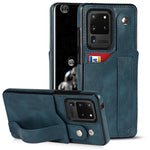 Crazy Horse Texture TPU antiurto + custodia in pelle PU con slot per schede e supporto per cinturino da polso, For Samsung Galaxy S20 Ultra, For Samsung Galaxy Note20, For Samsung Galaxy Note20 Ultra
