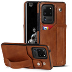 Crazy Horse Texture TPU antiurto + custodia in pelle PU con slot per schede e supporto per cinturino da polso, For Samsung Galaxy S20 Ultra, For Samsung Galaxy Note20, For Samsung Galaxy Note20 Ultra