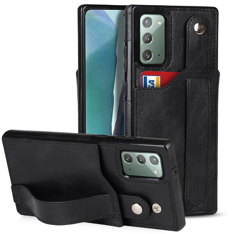 Crazy Horse Texture TPU antiurto + custodia in pelle PU con slot per schede e supporto per cinturino da polso, For Samsung Galaxy S20 Ultra, For Samsung Galaxy Note20, For Samsung Galaxy Note20 Ultra