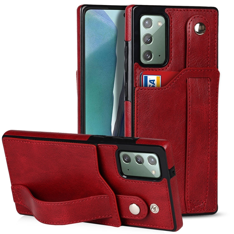 Crazy Horse Texture TPU antiurto + custodia in pelle PU con slot per schede e supporto per cinturino da polso, For Samsung Galaxy S20 Ultra, For Samsung Galaxy Note20, For Samsung Galaxy Note20 Ultra