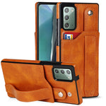 Crazy Horse Texture TPU antiurto + custodia in pelle PU con slot per schede e supporto per cinturino da polso, For Samsung Galaxy S20 Ultra, For Samsung Galaxy Note20, For Samsung Galaxy Note20 Ultra