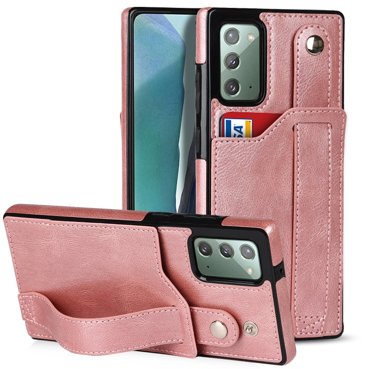 Crazy Horse Texture TPU antiurto + custodia in pelle PU con slot per schede e supporto per cinturino da polso, For Samsung Galaxy S20 Ultra, For Samsung Galaxy Note20, For Samsung Galaxy Note20 Ultra