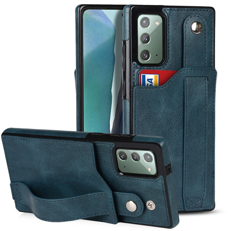 Crazy Horse Texture TPU antiurto + custodia in pelle PU con slot per schede e supporto per cinturino da polso, For Samsung Galaxy S20 Ultra, For Samsung Galaxy Note20, For Samsung Galaxy Note20 Ultra