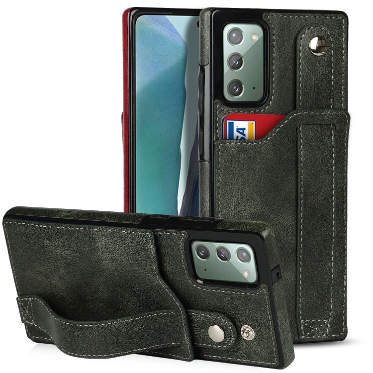 Crazy Horse Texture TPU antiurto + custodia in pelle PU con slot per schede e supporto per cinturino da polso, For Samsung Galaxy S20 Ultra, For Samsung Galaxy Note20, For Samsung Galaxy Note20 Ultra