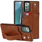 Crazy Horse Texture TPU antiurto + custodia in pelle PU con slot per schede e supporto per cinturino da polso, For Samsung Galaxy S20 Ultra, For Samsung Galaxy Note20, For Samsung Galaxy Note20 Ultra