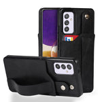 Crazy Horse Texture TPU antiurto + custodia in pelle PU con slot per schede e supporto per cinturino da polso, For Samsung Galaxy A82 5G, For Samsung Galaxy A72 5G / 4G, For Samsung Galaxy A52 5G / 4G
