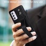 Crazy Horse Texture TPU antiurto + custodia in pelle PU con slot per schede e supporto per cinturino da polso, For Samsung Galaxy A82 5G, For Samsung Galaxy A72 5G / 4G, For Samsung Galaxy A52 5G / 4G