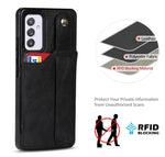 Crazy Horse Texture TPU antiurto + custodia in pelle PU con slot per schede e supporto per cinturino da polso, For Samsung Galaxy A82 5G, For Samsung Galaxy A72 5G / 4G, For Samsung Galaxy A52 5G / 4G