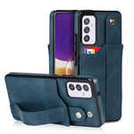 Crazy Horse Texture TPU antiurto + custodia in pelle PU con slot per schede e supporto per cinturino da polso, For Samsung Galaxy A82 5G, For Samsung Galaxy A72 5G / 4G, For Samsung Galaxy A52 5G / 4G