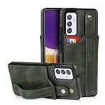 Crazy Horse Texture TPU antiurto + custodia in pelle PU con slot per schede e supporto per cinturino da polso, For Samsung Galaxy A82 5G, For Samsung Galaxy A72 5G / 4G, For Samsung Galaxy A52 5G / 4G