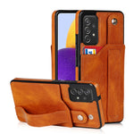 Crazy Horse Texture TPU antiurto + custodia in pelle PU con slot per schede e supporto per cinturino da polso, For Samsung Galaxy A82 5G, For Samsung Galaxy A72 5G / 4G, For Samsung Galaxy A52 5G / 4G