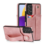 Crazy Horse Texture TPU antiurto + custodia in pelle PU con slot per schede e supporto per cinturino da polso, For Samsung Galaxy A82 5G, For Samsung Galaxy A72 5G / 4G, For Samsung Galaxy A52 5G / 4G