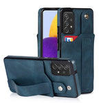 Crazy Horse Texture TPU antiurto + custodia in pelle PU con slot per schede e supporto per cinturino da polso, For Samsung Galaxy A82 5G, For Samsung Galaxy A72 5G / 4G, For Samsung Galaxy A52 5G / 4G
