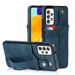 Crazy Horse Texture TPU antiurto + custodia in pelle PU con slot per schede e supporto per cinturino da polso, For Samsung Galaxy A82 5G, For Samsung Galaxy A72 5G / 4G, For Samsung Galaxy A52 5G / 4G