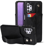 Crazy Horse Texture TPU antiurto + custodia in pelle PU con slot per schede e supporto per cinturino da polso, For Samsung Galaxy A32 5G, For Samsung Galaxy A22 5G