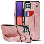 Crazy Horse Texture TPU antiurto + custodia in pelle PU con slot per schede e supporto per cinturino da polso, For Samsung Galaxy A32 5G, For Samsung Galaxy A22 5G