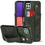 Crazy Horse Texture TPU antiurto + custodia in pelle PU con slot per schede e supporto per cinturino da polso, For Samsung Galaxy A32 5G, For Samsung Galaxy A22 5G