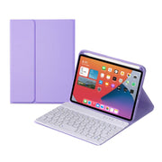 HY006 Tasti rotondi Custodia in pelle per tastiera Bluetooth staccabile con supporto per iPad mini 6, HY006