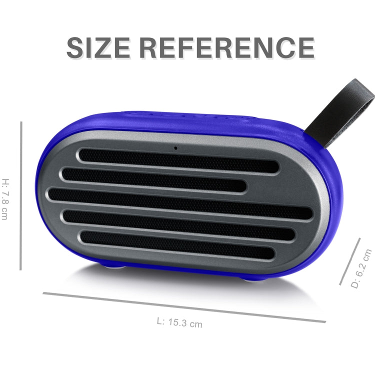 Nuovo Rixing NR-105 Mini TWS Altoparlante Bluetooth in metallo Supporto chiamate in vivavoce / FM, NR-105 (Black), NR-105 (Red), NR-105 (Blue), NR-105 (Brown)