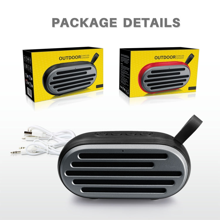 Nuovo Rixing NR-105 Mini TWS Altoparlante Bluetooth in metallo Supporto chiamate in vivavoce / FM, NR-105 (Black), NR-105 (Red), NR-105 (Blue), NR-105 (Brown)