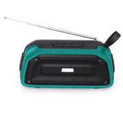 Nuovo Rixing NR-906FM TWS Altoparlante Bluetooth impermeabile Supporto chiamate in vivavoce / FM con maniglia e antenna, NR-906FM (Emerald Green), NR-906FM (Black), NR-906FM (Red), NR-906FM (Army Green), NR-906FM (Dark Blue)