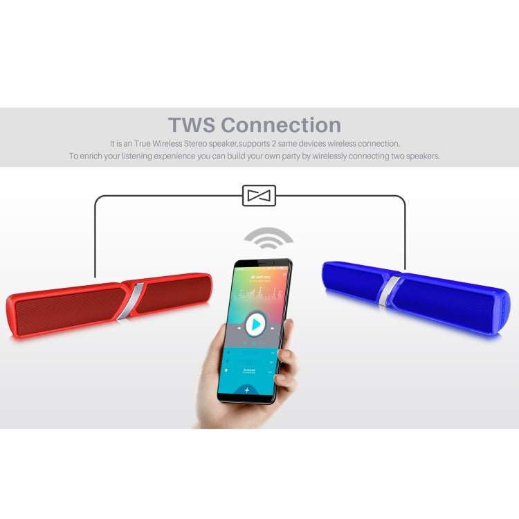 NewRixing NR-6017 Altoparlante Bluetooth portatile per esterni, supporto chiamate in vivavoce / scheda TF / disco FM / U