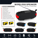Altoparlante Bluetooth portatile Rixing NR-907FM con radio FM