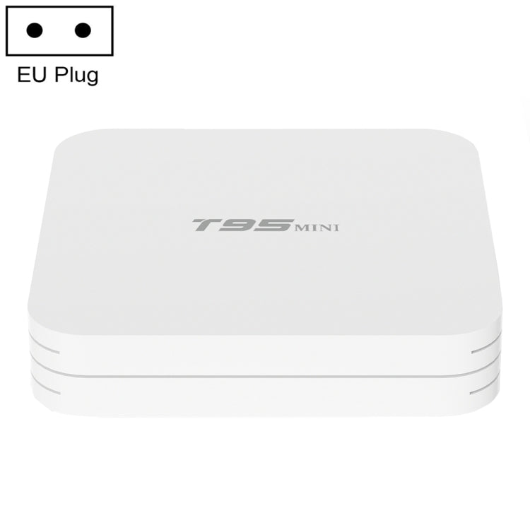T95MINI 4K HD Network TV Set Top Box, Android 10.0, Allwinner H313 Quad Core 64-bit Cortex-A53, 1GB + 8GB, Supporto 2.4G WiFi, HDMI, AV, LAN, USB 2.0,, EU Plug, US Plug, UK Plug, AU Plug