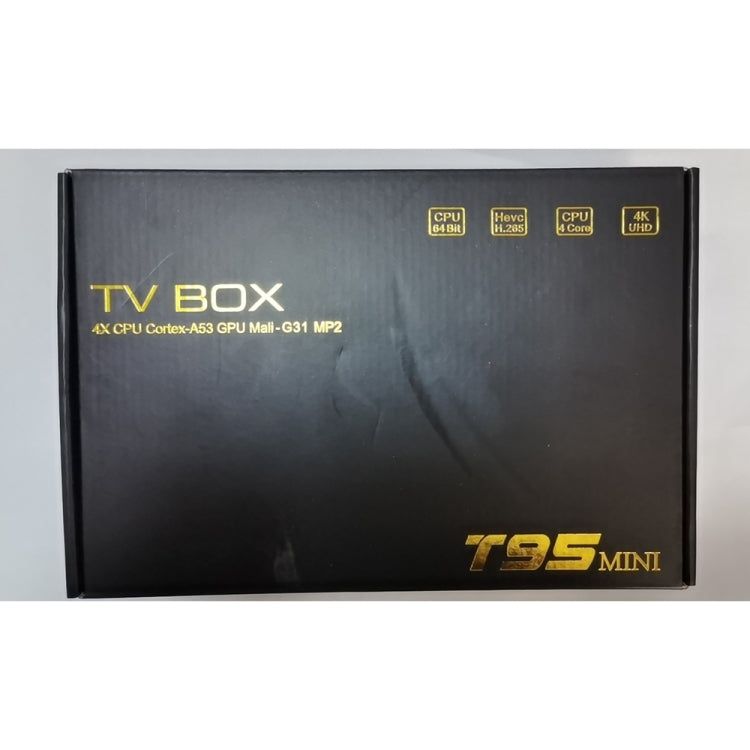 T95MINI 4K HD Network TV Set Top Box, Android 10.0, Allwinner H313 Quad Core 64-bit Cortex-A53, 1GB + 8GB, Supporto 2.4G WiFi, HDMI, AV, LAN, USB 2.0,, EU Plug, US Plug, UK Plug, AU Plug