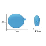 Custodia protettiva in silicone per auricolari wireless anticaduta con gancio, For OPPO Enco Air