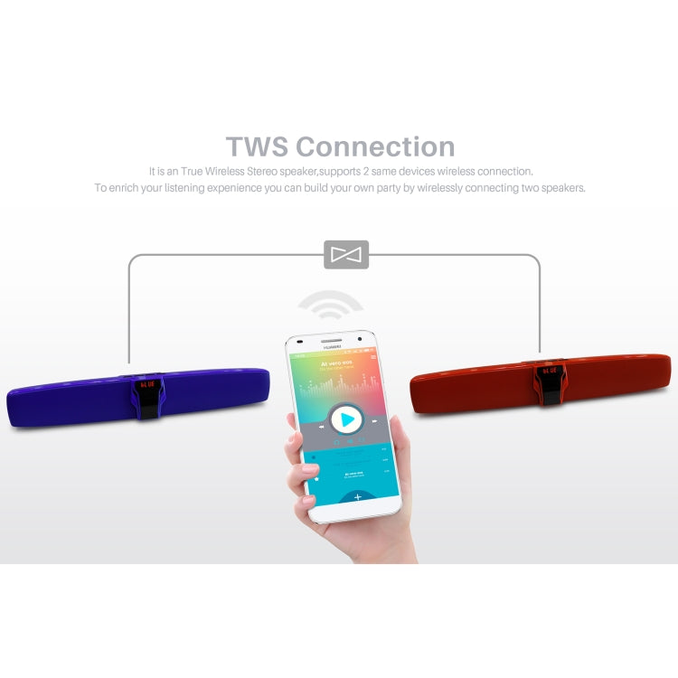 NewRixing NR-7017 Altoparlante Bluetooth portatile da esterno, supporto chiamate in vivavoce / scheda TF / disco FM / U