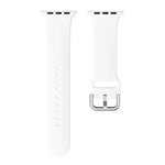 Cinturino di ricambio per cinturino con fibbia in silicone monocolore per Apple Watch Series, 7 41mm / 6 & SE & 5 & 4 40mm / 3 & 2 & 1 38mm, 7 45mm / 6 & SE & 5 & 4 44mm / 3 & 2 & 1 42mm