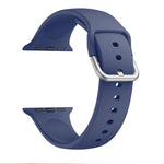 Cinturino di ricambio per cinturino con fibbia in silicone monocolore per Apple Watch Series, 7 41mm / 6 & SE & 5 & 4 40mm / 3 & 2 & 1 38mm, 7 45mm / 6 & SE & 5 & 4 44mm / 3 & 2 & 1 42mm