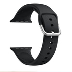 Cinturino di ricambio per cinturino con fibbia in silicone monocolore per Apple Watch Series, 7 41mm / 6 & SE & 5 & 4 40mm / 3 & 2 & 1 38mm, 7 45mm / 6 & SE & 5 & 4 44mm / 3 & 2 & 1 42mm