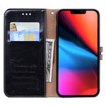 Custodia portafoglio in pelle con slot carte per smartphone