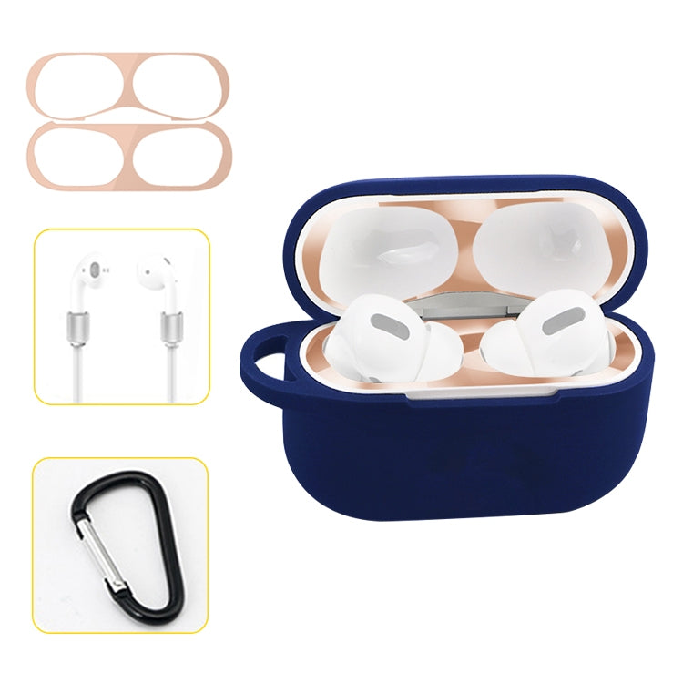 Custodia in silicone per AirPods Pro con gancio e corda