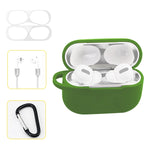 Custodia in silicone per AirPods Pro con gancio e corda