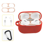 Custodia in silicone per AirPods Pro con gancio e corda