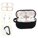 Custodia in silicone per AirPods Pro con gancio e corda