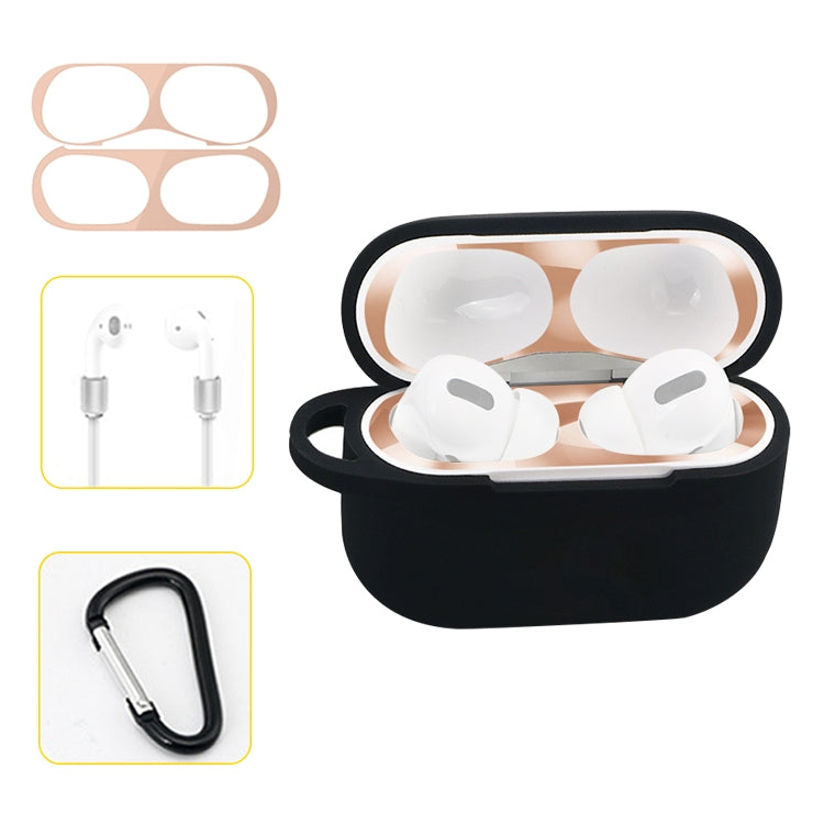 Custodia in silicone per AirPods Pro con gancio e corda