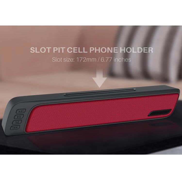 NewRixing NR-7018 Altoparlante Bluetooth portatile da esterno con supporto per telefono, supporto chiamate in vivavoce / scheda TF / disco FM / U