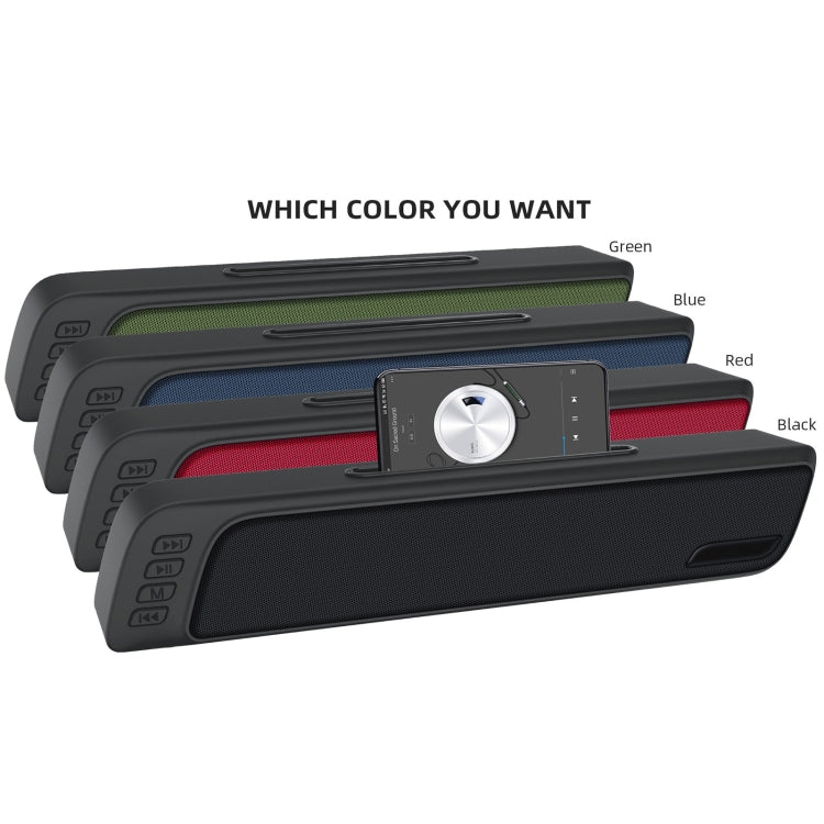 NewRixing NR-7018 Altoparlante Bluetooth portatile da esterno con supporto per telefono, supporto chiamate in vivavoce / scheda TF / disco FM / U