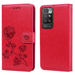 Custodia portafoglio in pelle PU rosa per Xiaomi Redmi 10