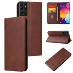 Custodia in pelle a vibrazione orizzontale magnetica con struttura in vitello con supporto, slot per carte e portafoglio, For Samsung Galaxy S21 5G, For Samsung Galaxy S21+ 5G, For Samsung Galaxy S21 Ultra 5G, For Samsung Galaxy S21 FE                 ...