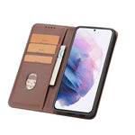 Custodia in pelle a vibrazione orizzontale magnetica con struttura in vitello con supporto, slot per carte e portafoglio, For Samsung Galaxy S21 5G, For Samsung Galaxy S21+ 5G, For Samsung Galaxy S21 Ultra 5G, For Samsung Galaxy S21 FE                 ...